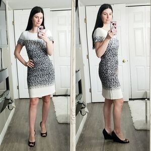 St John * Tweed Boucle Sheath Dress * Sz 8